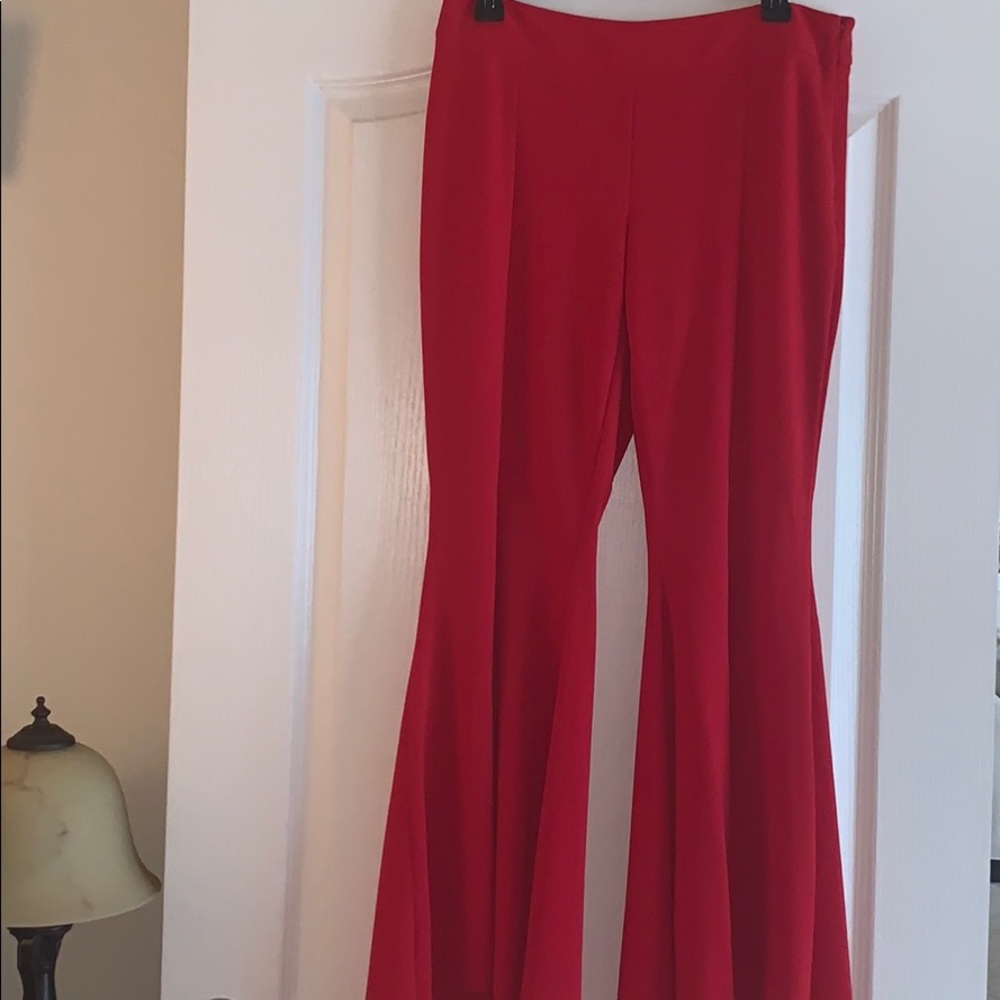 Super Cute pair of high low flair pants.